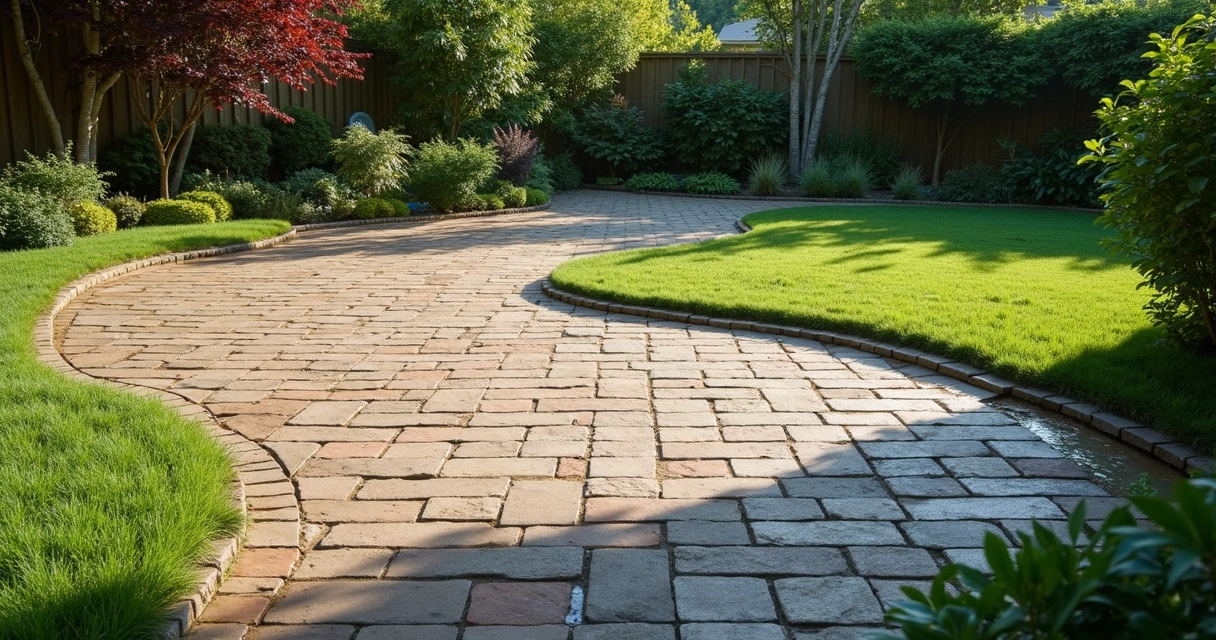 Sinking and raised paver patio in Florida 