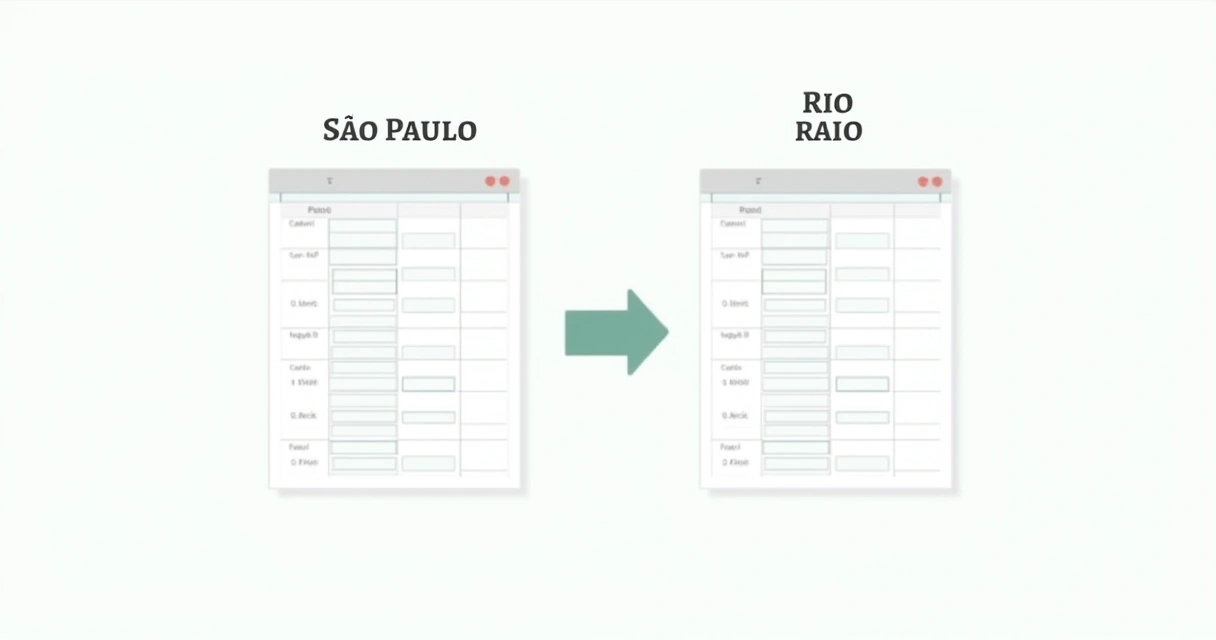 União de dados de duas planilhas no Excel 365, mostrando colunas de cidades diferentes sendo agrupadas em uma nova tabela 