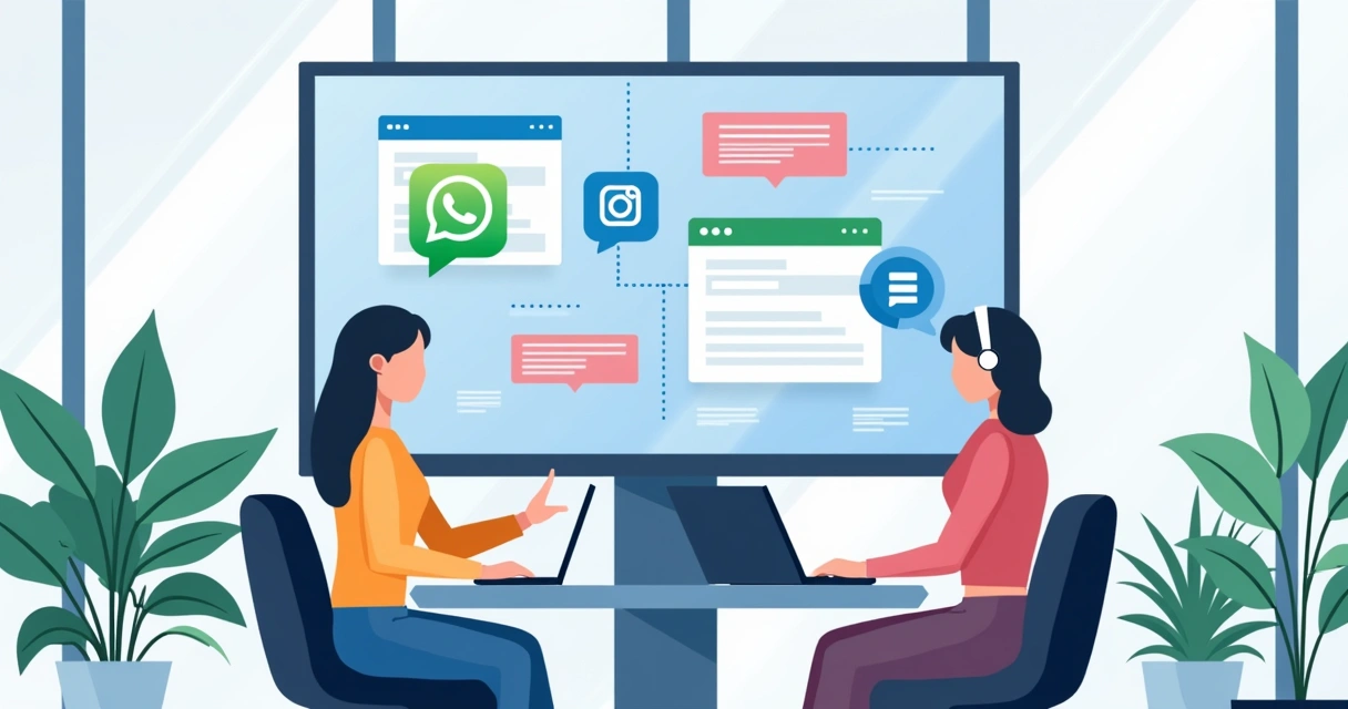 Central de PME com canais integrados e WhatsApp CRM 