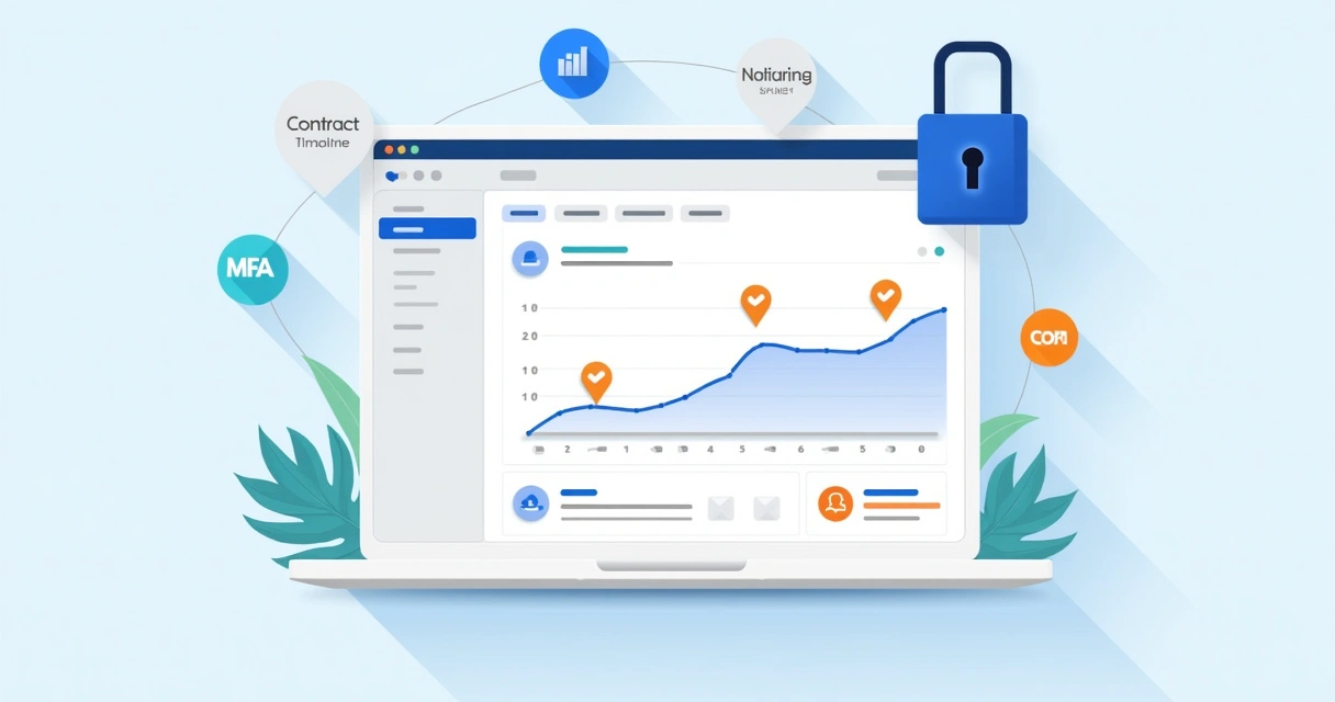 Unified document security dashboard with full audit trail 