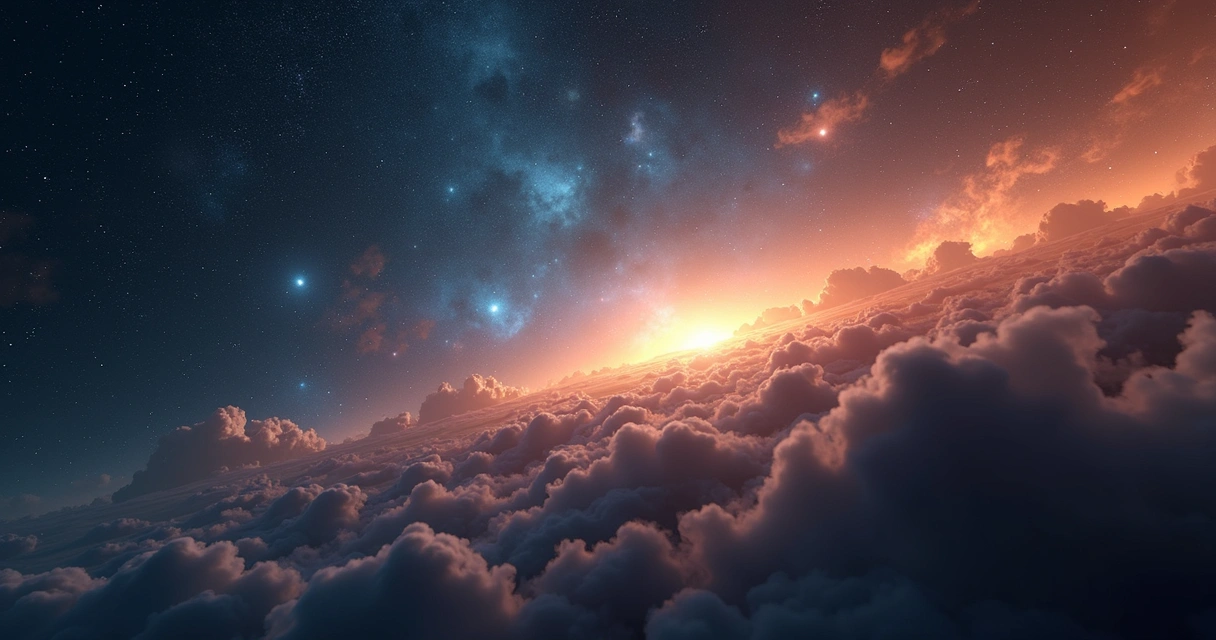 Ilustração do universo primordial. 