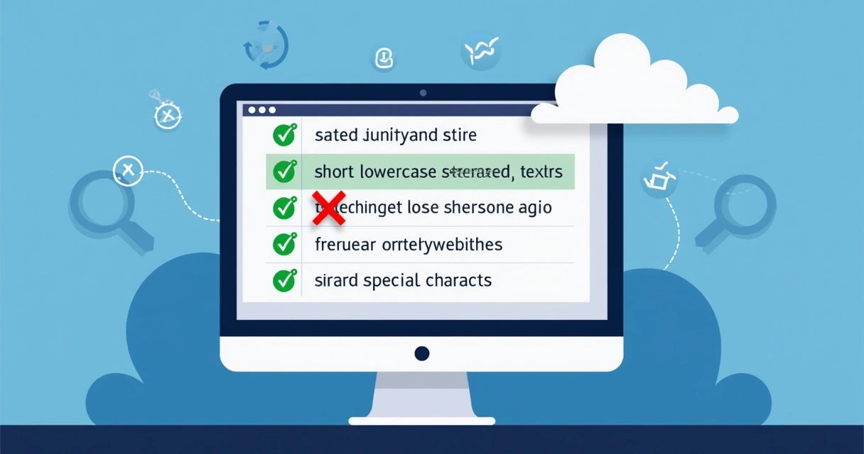 Ilustração de tela mostrando estrutura de URLs SEO amigáveis 