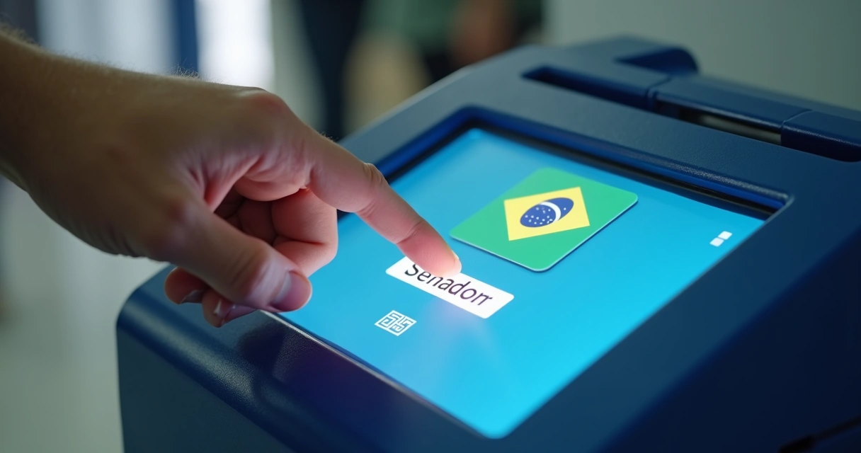 Urna eletrônica nas eleições para senador 