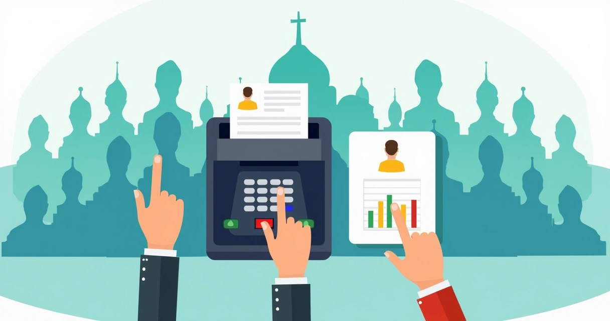 Urna eletrônica e boletim de urna ao lado, com gráficos ilustrando votos nominais e de legenda 