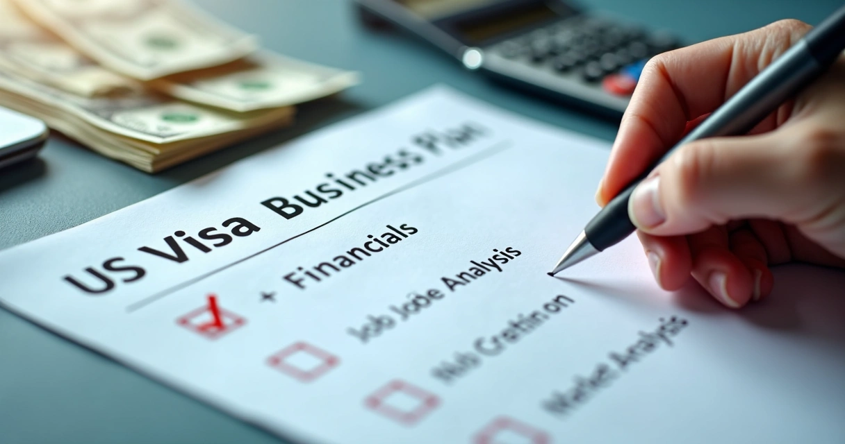 Checklist for US visa business plan documents and financials 