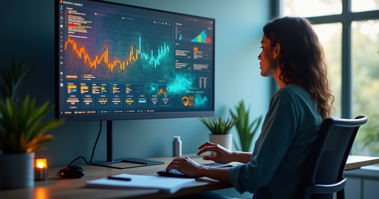 Usuário adicionando filtro de data em dashboard de dados 