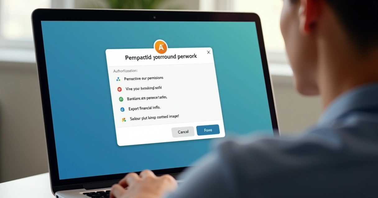 Usuário concedendo permissão de acesso em tela de autorização OAuth