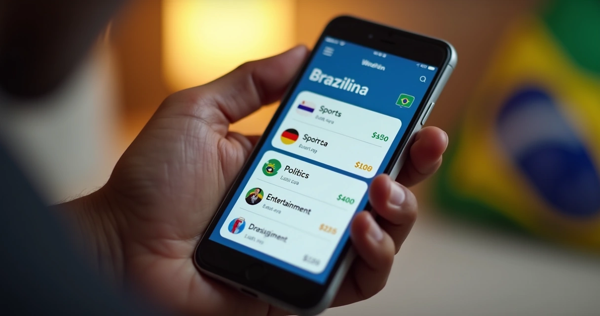 Pessoa usando aplicativo de finanças com múltiplas carteiras na tela 