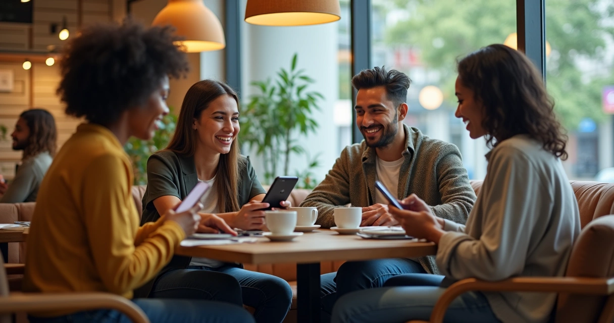 Usuários do WhatsApp interagindo com chatbot 