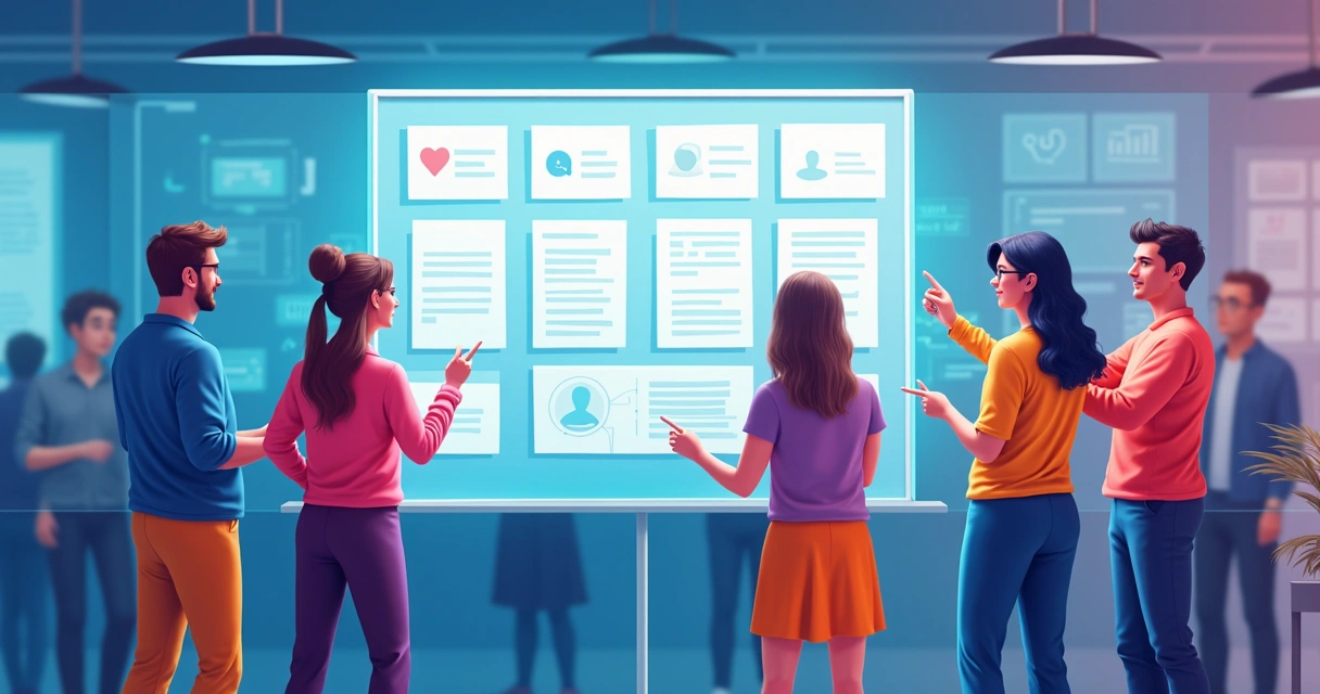 Usuários participando do processo de envio de feedback 