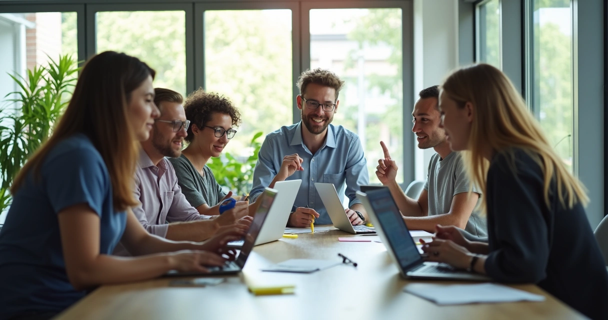 Usuários usando diferentes dispositivos para testar aplicativo no-code 