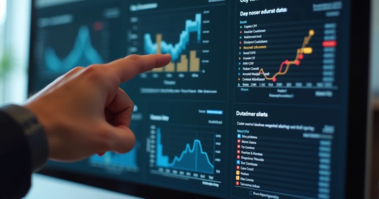 Dashboard com alertas de validação de dados 