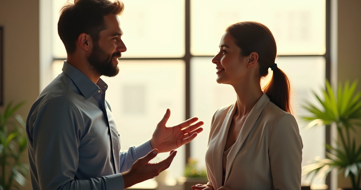 Pessoa assentindo enquanto ouve outra, sinalizando validação 