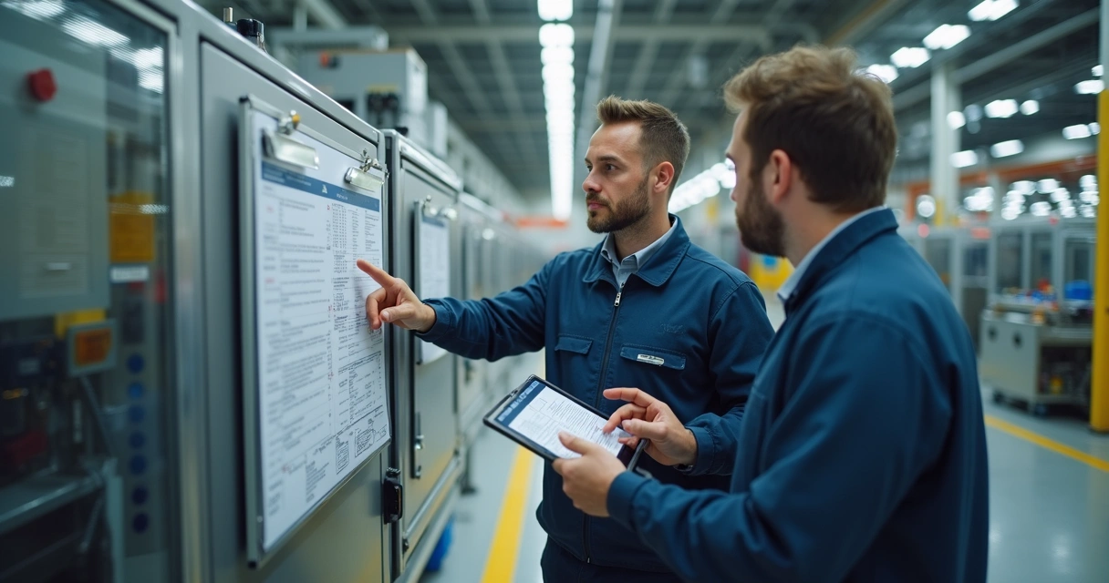 Validação de entrega técnica em área industrial com checklist 