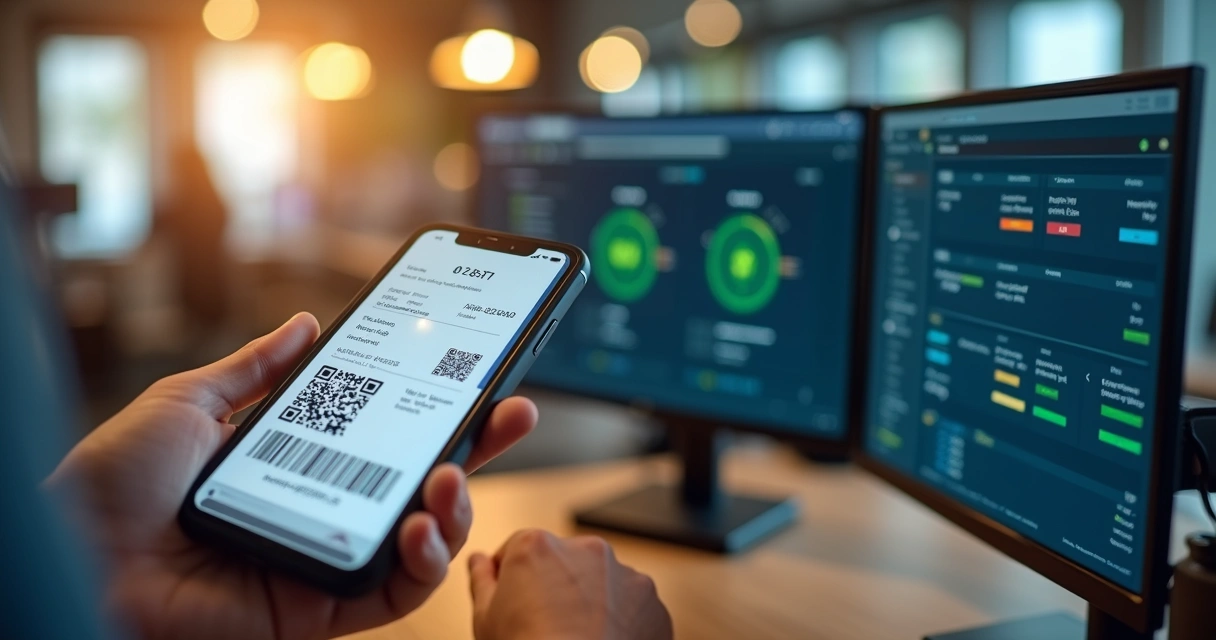 Comparação entre comprovante de Pix digital e validação automatizada em ambiente comercial 