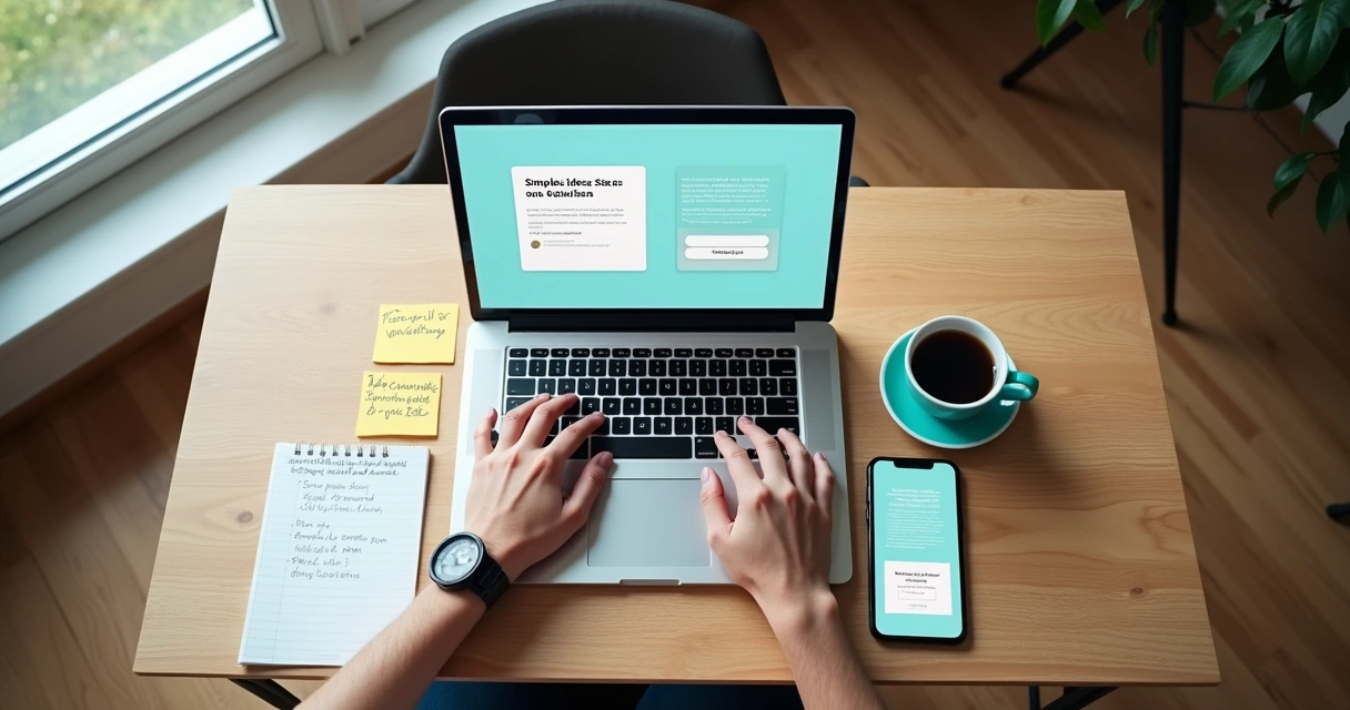Fundador testa landing page de SaaS 