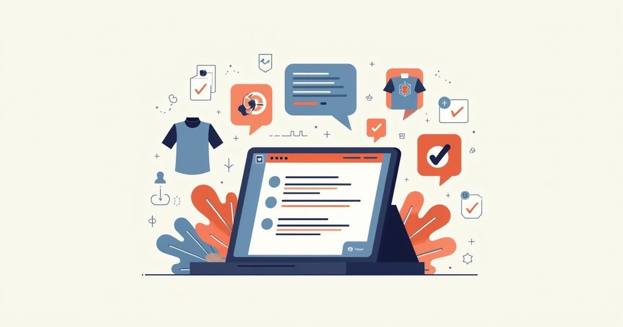 Benefícios de pedir camiseta personalizada online listados de forma visual 
