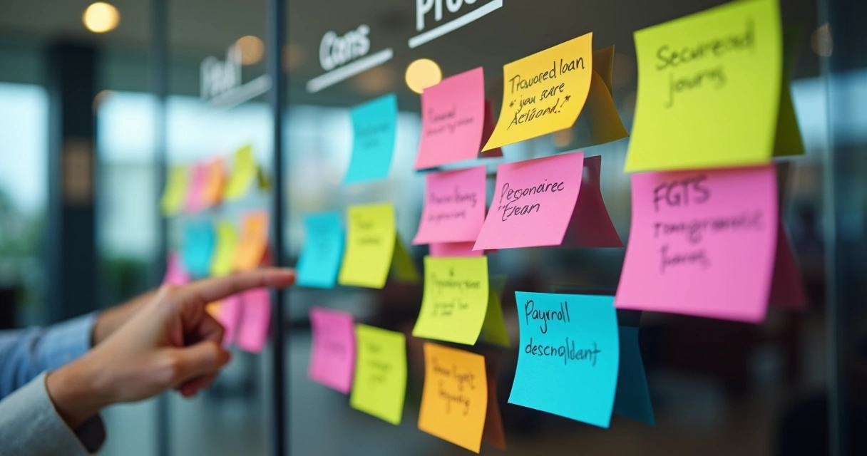 Quadro comparativo de vantagens e riscos dos tipos de empréstimo 