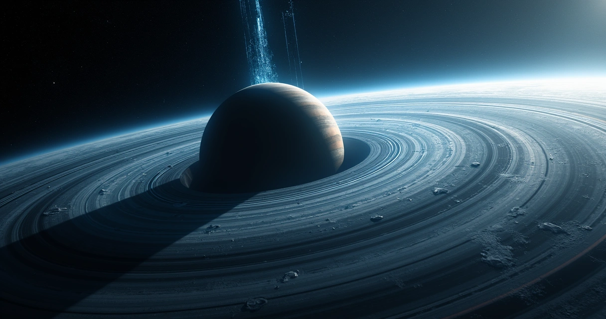 Vapor d’água flutuando acima de um disco planetário 