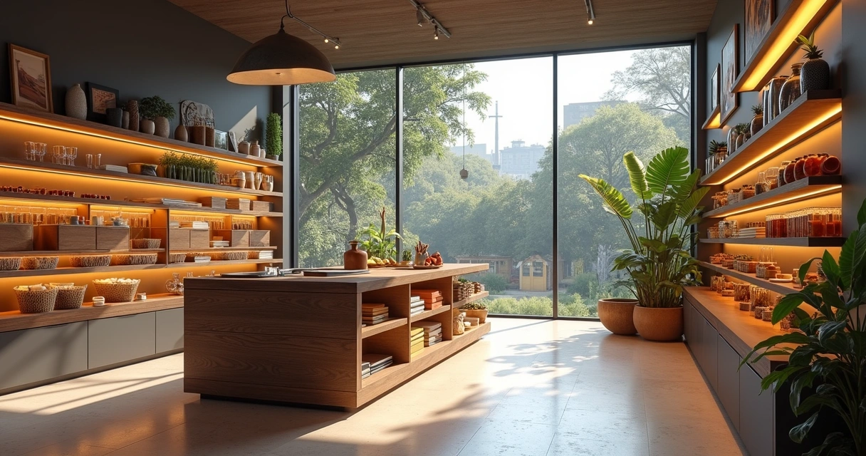 Ilustração de sistema de varejo escalando microsserviços 