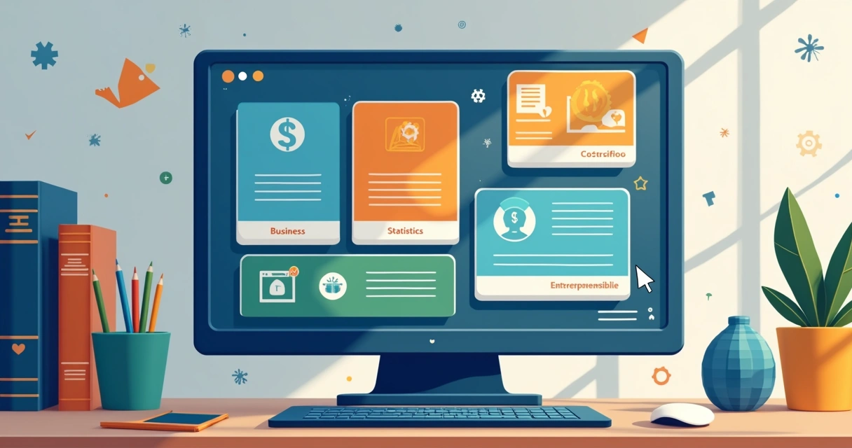 Página online exibindo diversos cursos complementares 