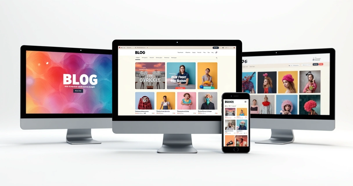 Diferentes tipos de sites com WordPress, como blog, loja virtual e portfólio 
