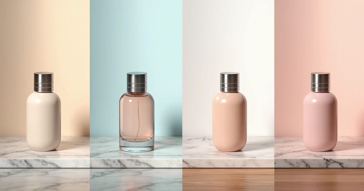 Produto exibido com diferentes fundos e estilos visuais 