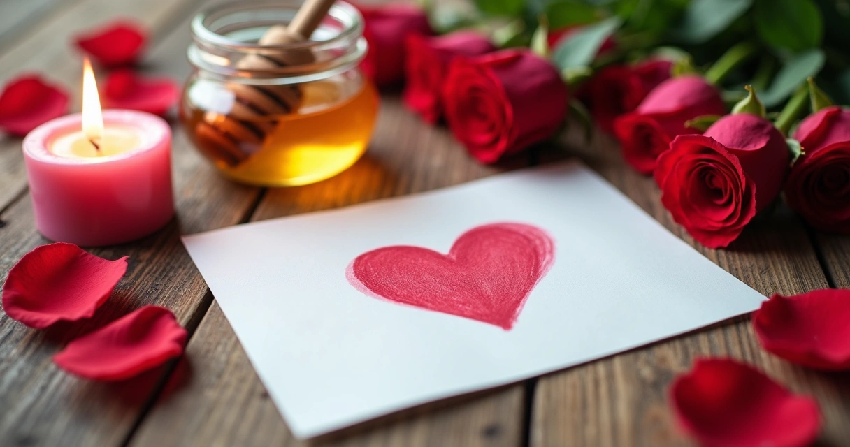 Materiais para simpatia com velas, mel e papel 