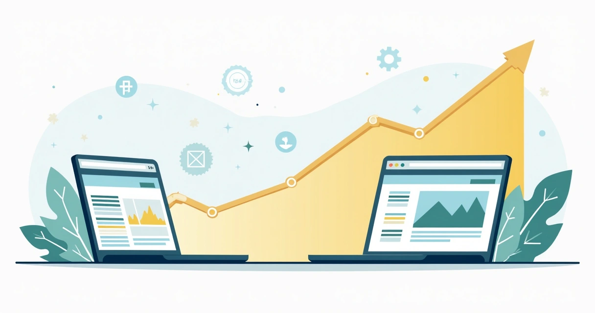 Comparação de velocidade de carregamento de landing pages em gráfico animado 