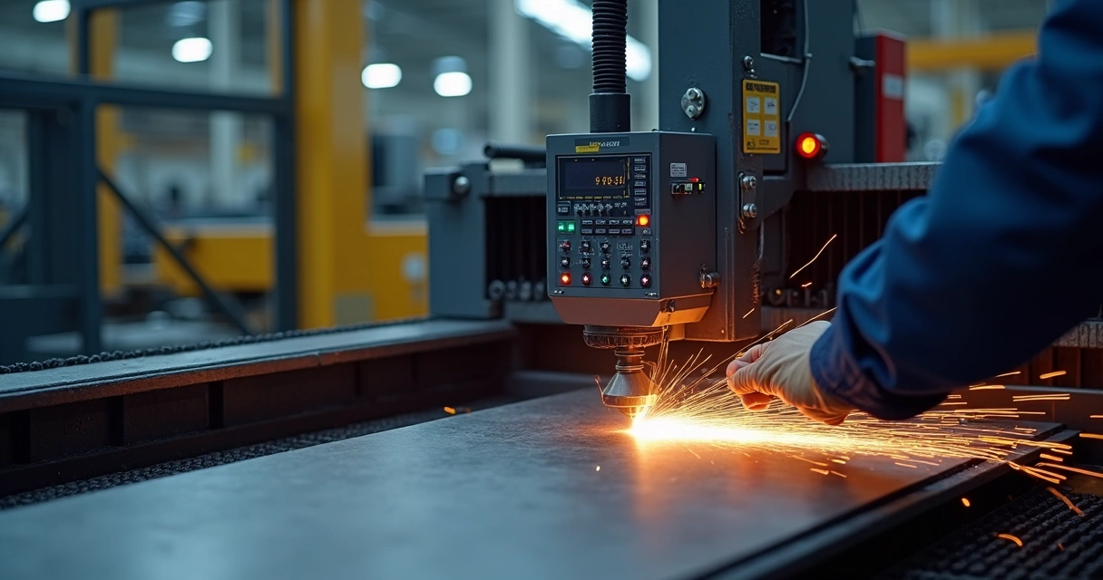 Ajuste de velocidade em máquina de corte a laser de aço carbono