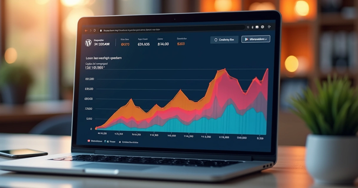 Gráfico de velocidade em site WordPress 