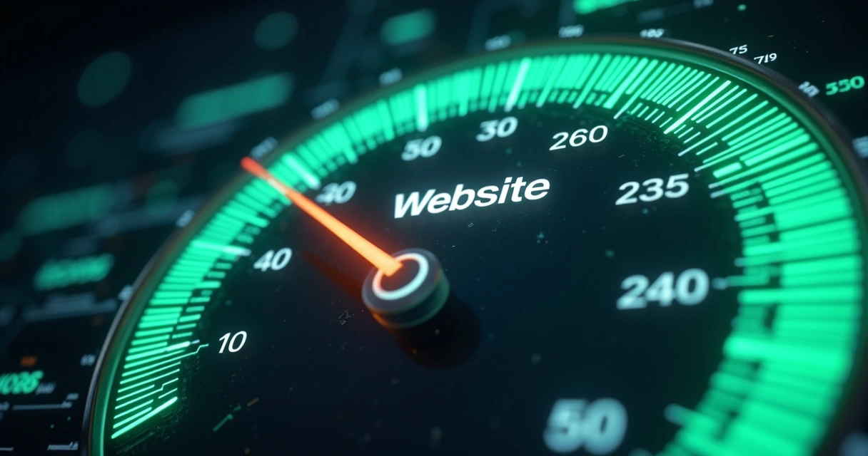 Gráfico mostrando melhoria da velocidade do site