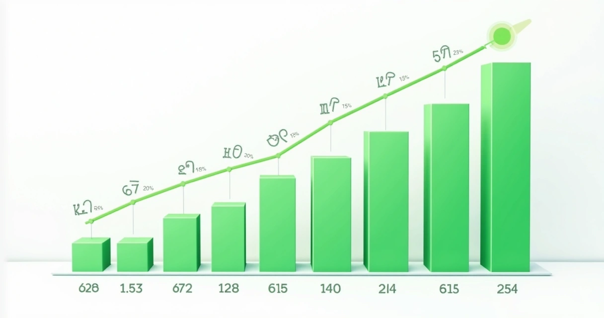 Gráfico de barras indicando melhora na velocidade do site. 