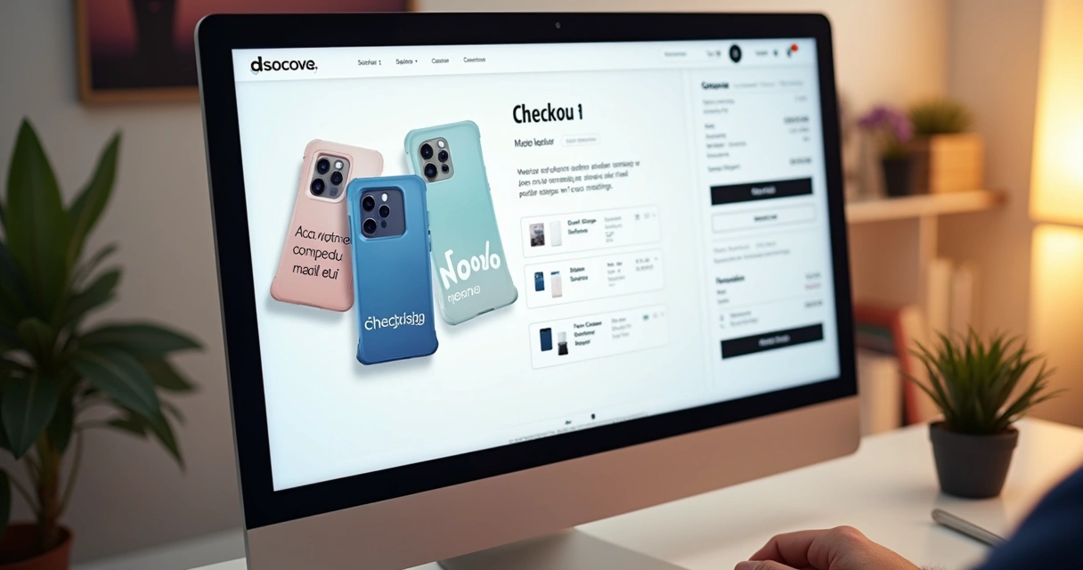 Tela de loja virtual sugerindo itens complementares durante a compra 