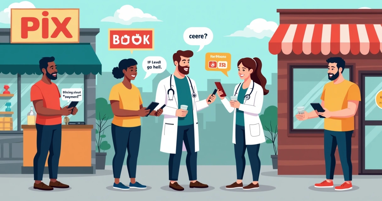 Comerciantes de segmentos diversos realizando recebimentos por PIX 