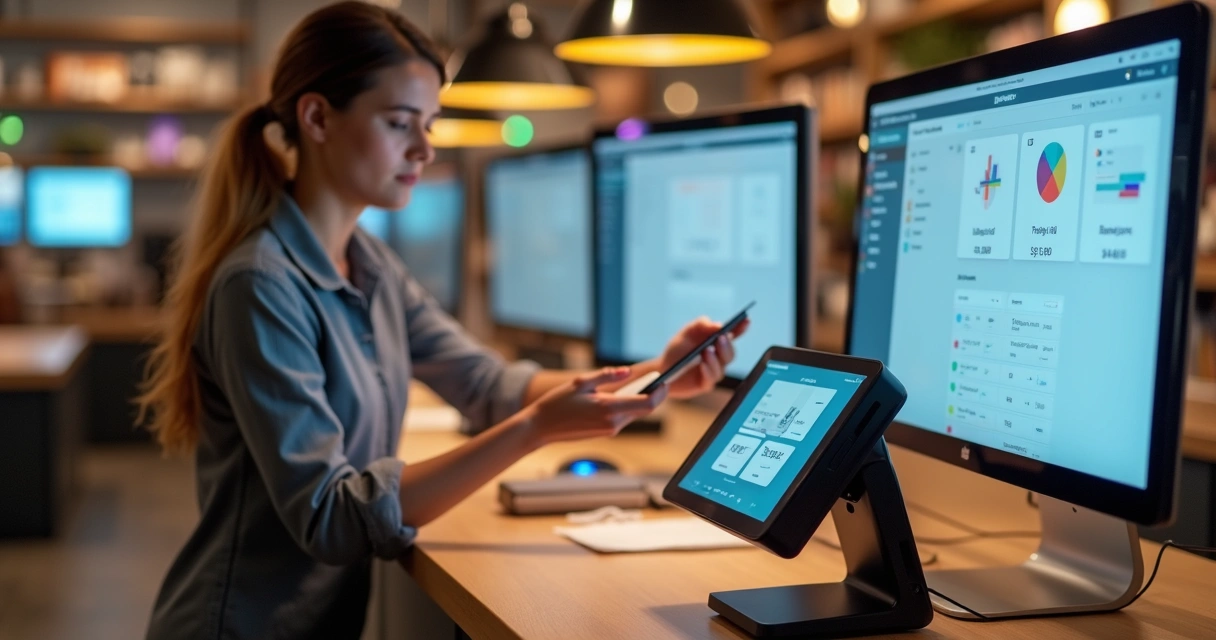 Terminal POS para pagamento presencial conectado com plataforma digital de assinaturas 
