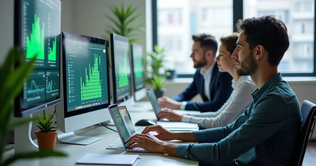 Equipe de vendas usando o WhatsApp para contato com clientes 