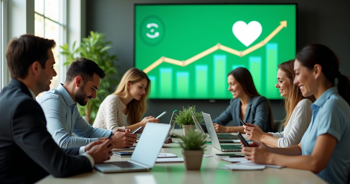 Equipe de vendas construindo relacionamento no WhatsApp 