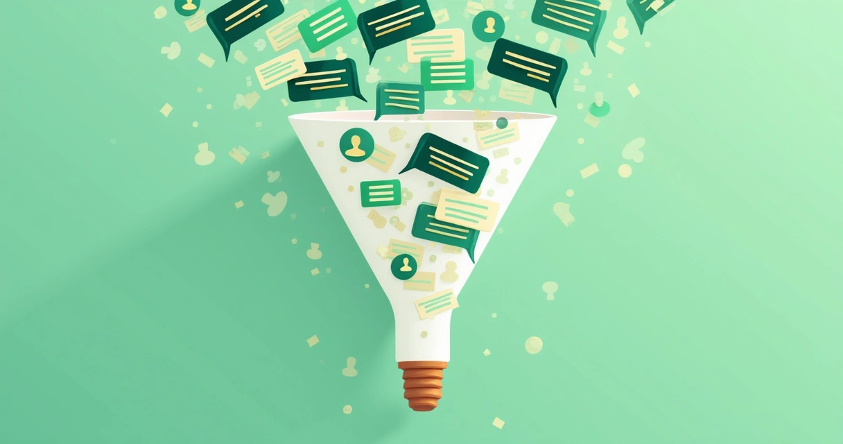 Funil de vendas mostrando contatos se perdendo e poucos virando vendas efetivas 