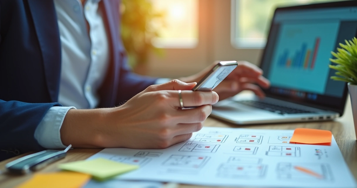 Vendedor organizando agenda de follow-up em BPO financeiro