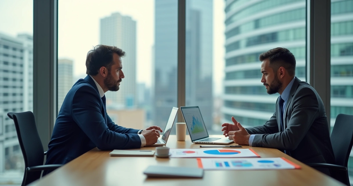 Vendedor em reunião usando técnicas para contornar a objeção vou pensar 