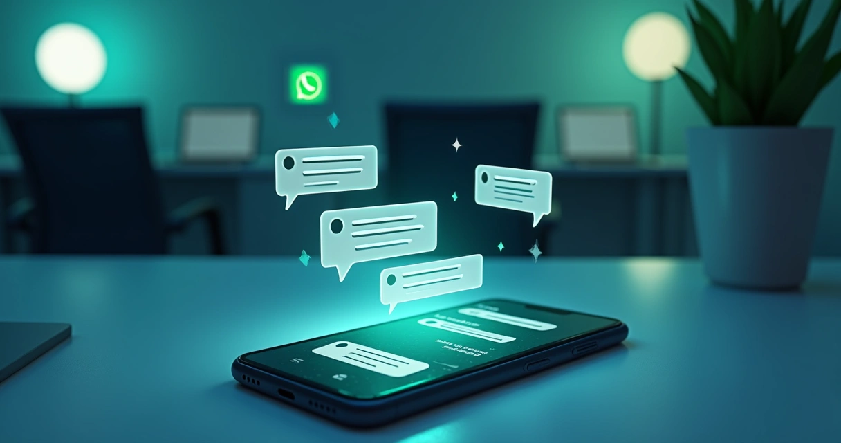 IA representando atendimento automatizado no WhatsApp