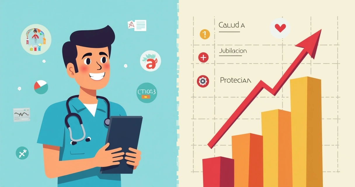 Gráfica mostrando beneficios de los seguros sociales empresariales en Paraguay