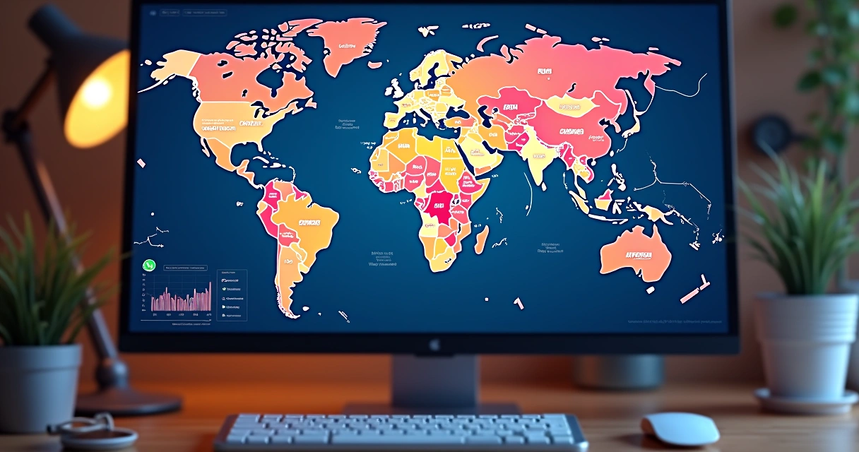 Dashboard de WhatsApp con métricas globales 