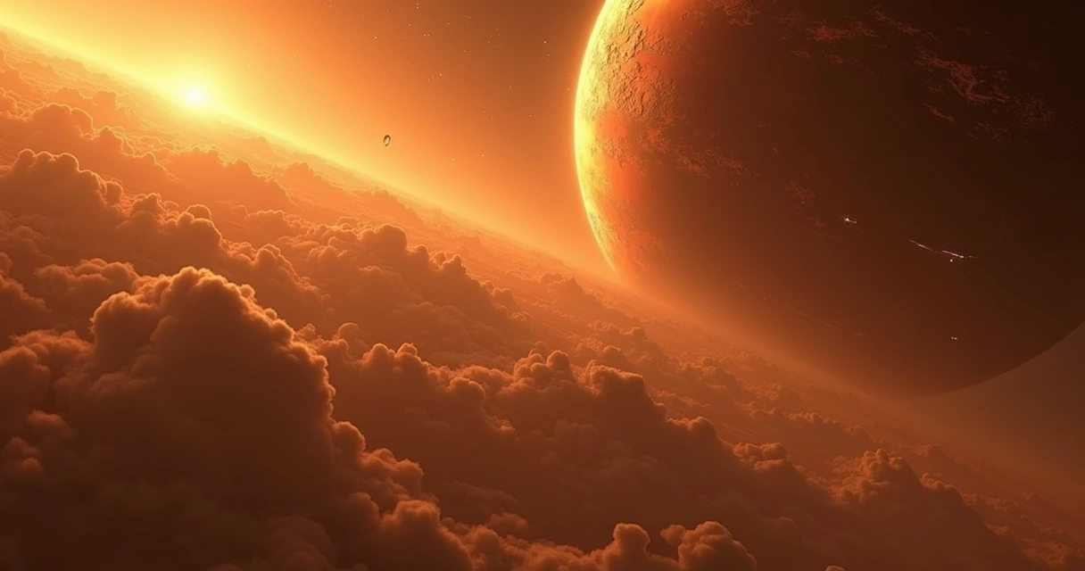 Atmosfera de Vênus com camadas de CO2 e sinal de fosfina fraco 