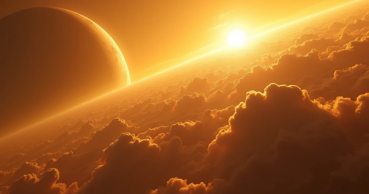 Nuvens amareladas de Vênus com camada de fosfina 