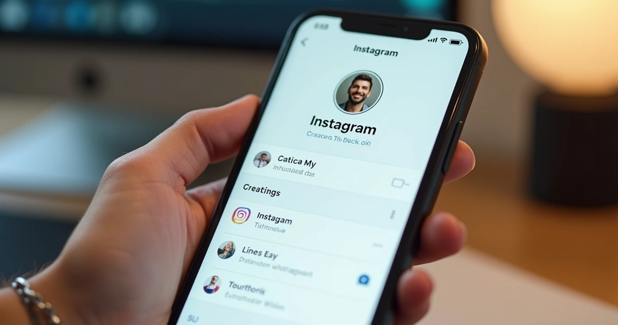 Tela mostrando a data de criação de conta do Instagram nas configurações 