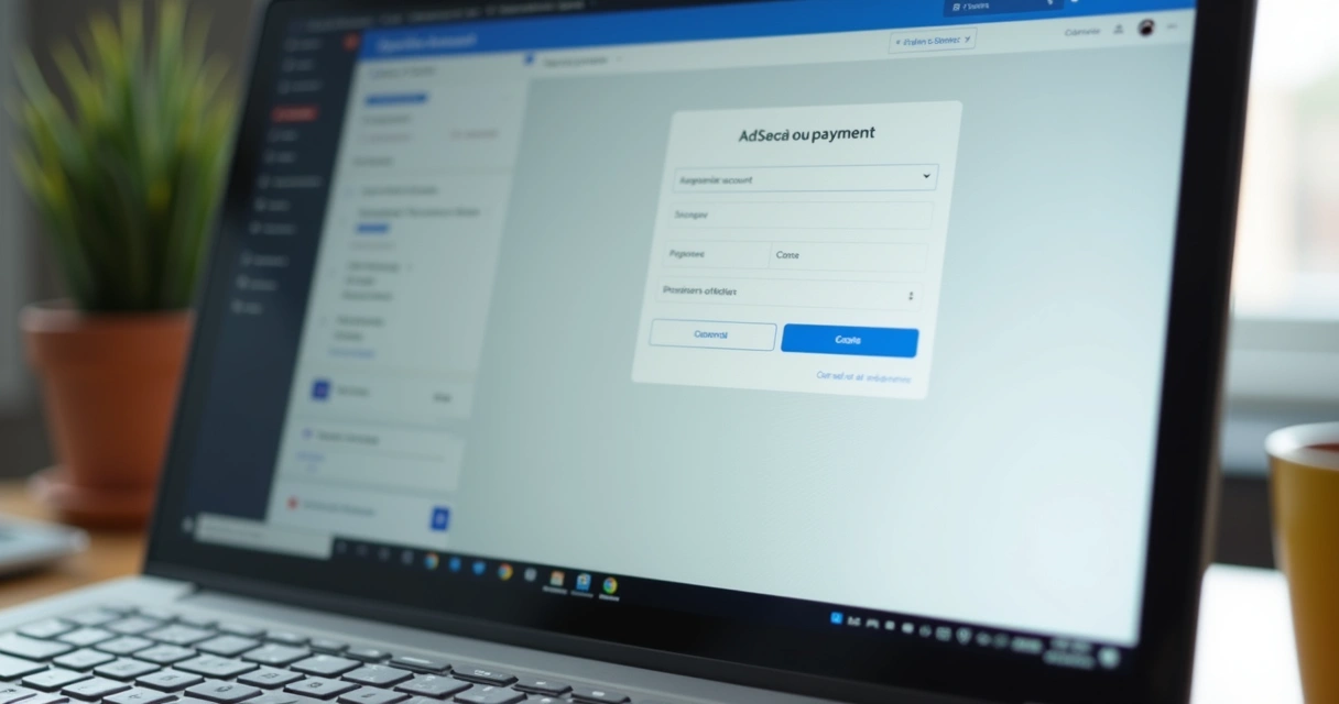 Tela de cadastro do AdSense mostrando campos de preenchimento bancário