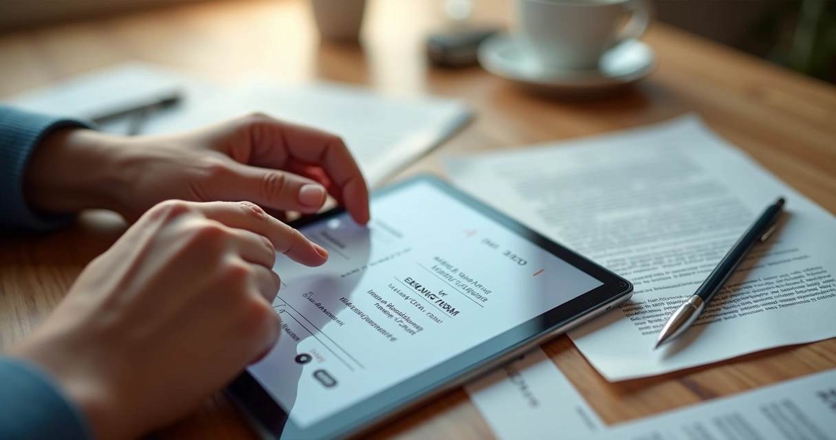 Pessoa conferindo autenticação de assinatura digital no PDF 