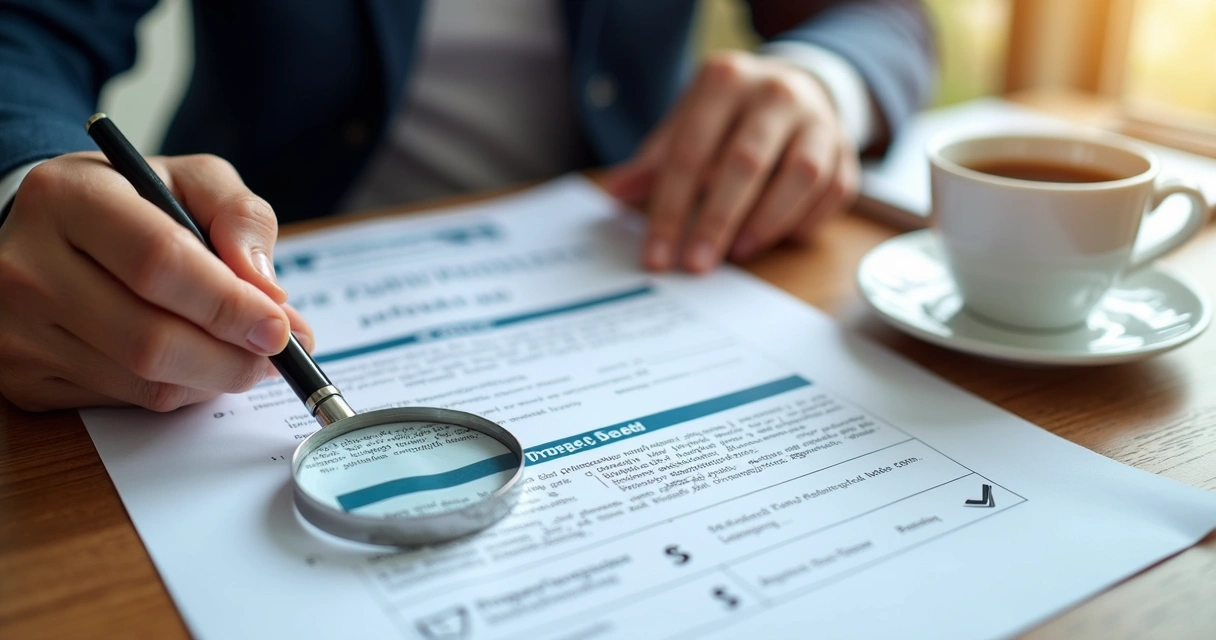 Pessoa conferindo matrícula e certidões do imóvel 